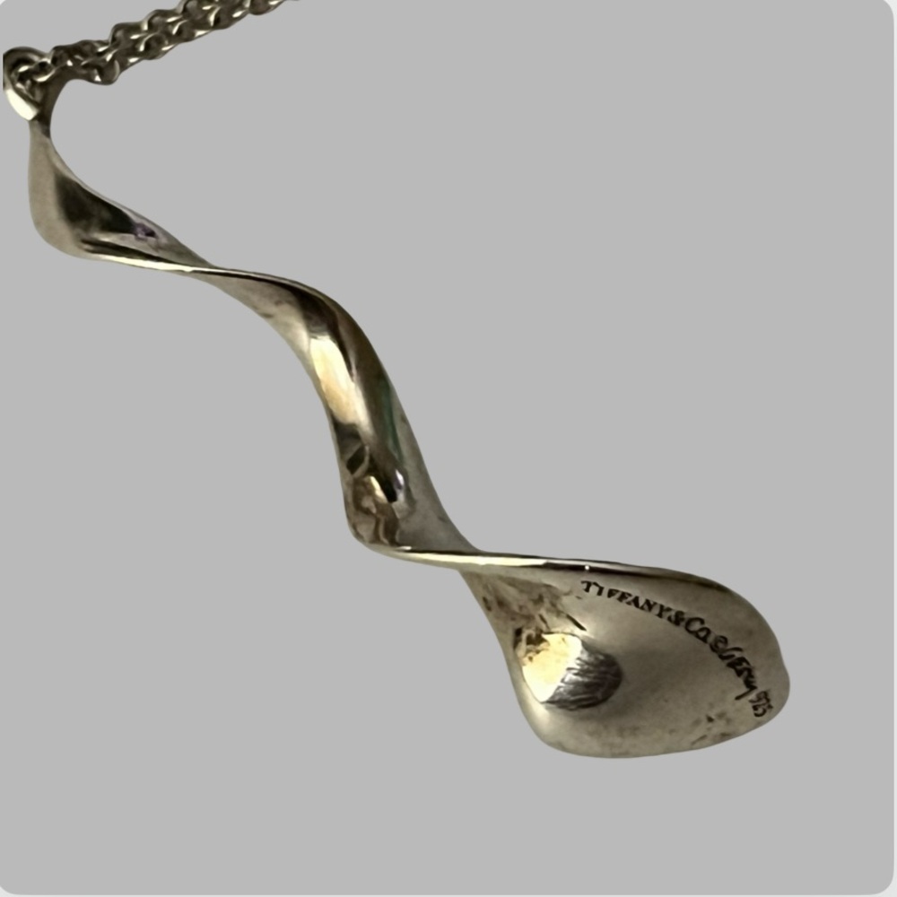 Tiffany & Co. Silver Necklace with Turquoise Box - Picture 6 of 12